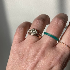 Tiny Star Ring. Victorian Star Pinky Ring. Starry Ring. Antique Celestial Ring. Oval Star Signet Ring. Stick Pin Conversion.