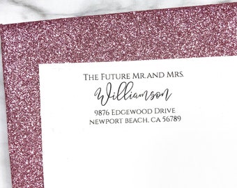 Wedding Return Address Labels, Clear Address Labels, Wedding Invitation Labels, Custom Address Labels, Personalized Labels, Address Stickers