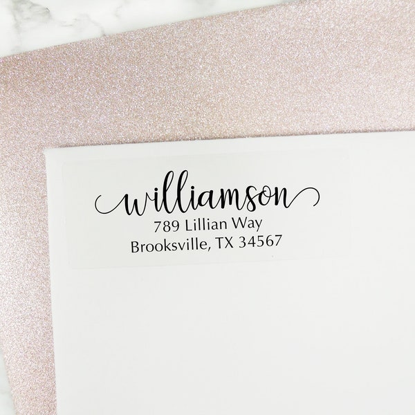 Return Address Labels, Wedding Address Stickers, Calligraphy Address Label, Clear Address Label, Personalized Address Label, Address Sticker