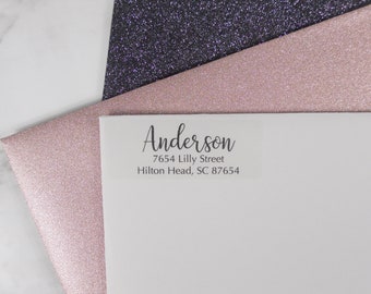 Return Address Labels, Custom Address Labels, Wedding Address Label, Personalized Address Label, Clear Address Label, Return Address Sticker