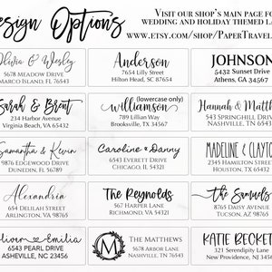 Personalized Return Address Labels, Custom Address Labels, Wedding Address Stickers, Calligraphy Stickers, Return Mailing Stickers, Modern image 3