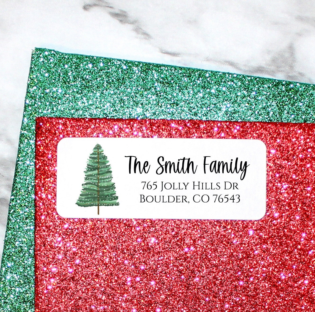 Christmas Address Labels - Etsy