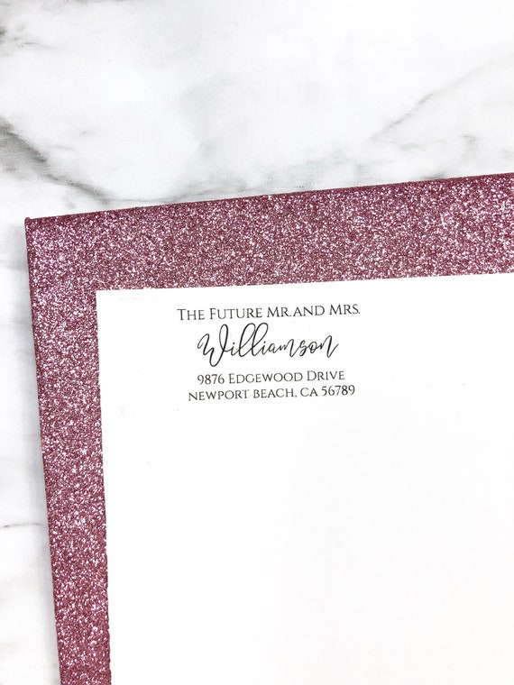 Wedding Return Address Labels Clear Address Labels Wedding - Etsy
