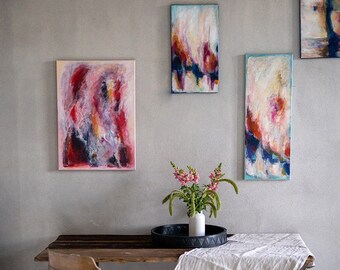 Modern art, abstract, artlove oryginał, artist acrylica abstract scand bedroom styl scandi