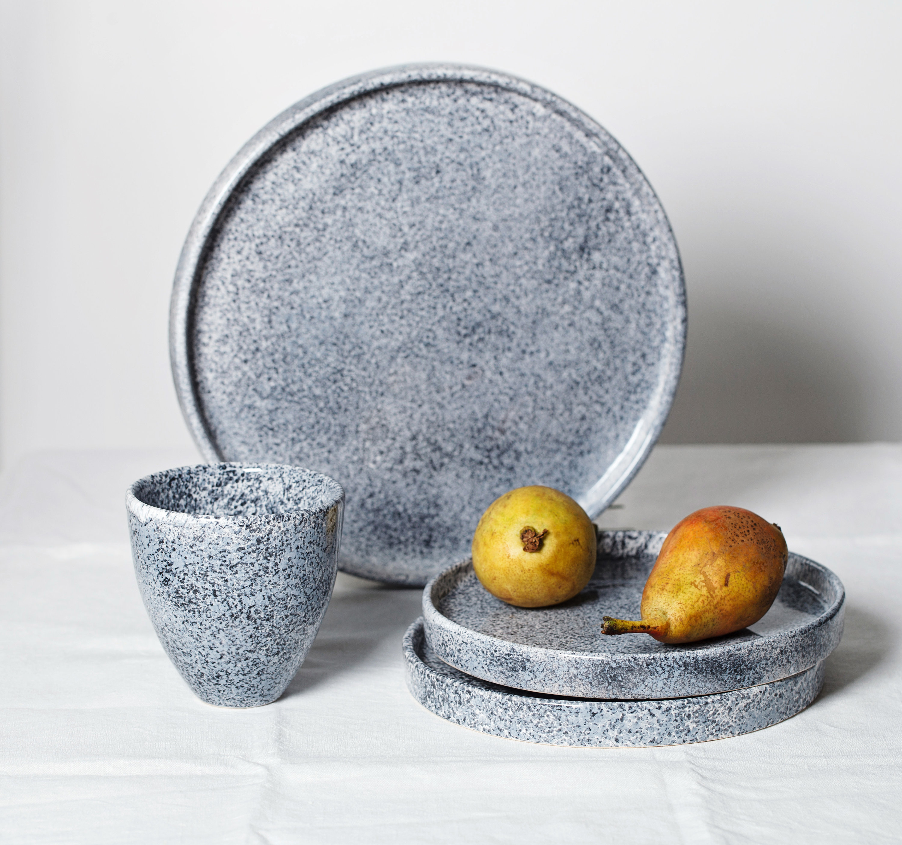Handmade GREY STONE Dinner Plate/serving Platter/cake Plate Etsy UK