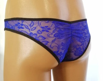 Bragas de encaje para hombre, bikini para hombre, ropa interior brasileña