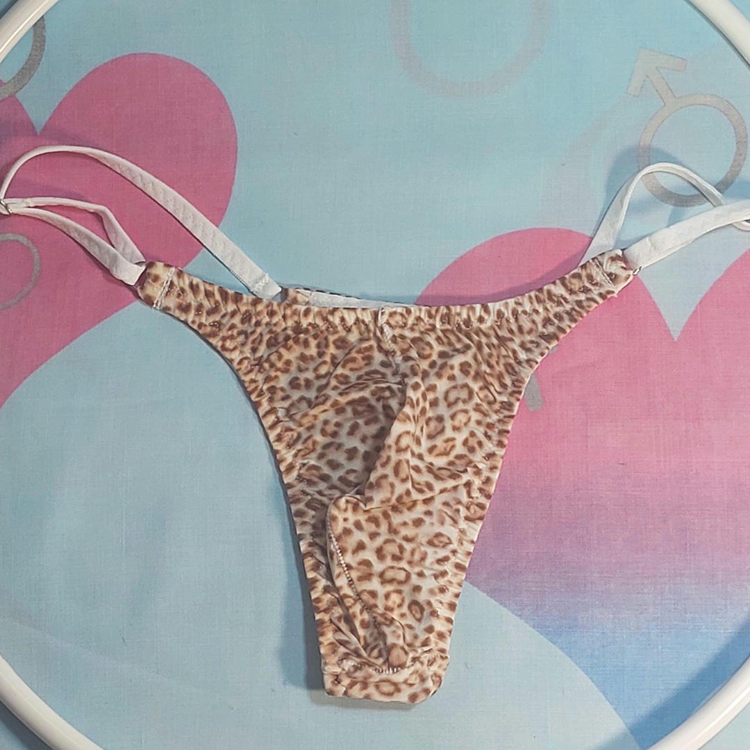 Tanga de lycra para hombre, bragas de leopardo, ropa interior tipo tanga  para hombre, tangas para hombre, lencería para hombre, ropa interior para 