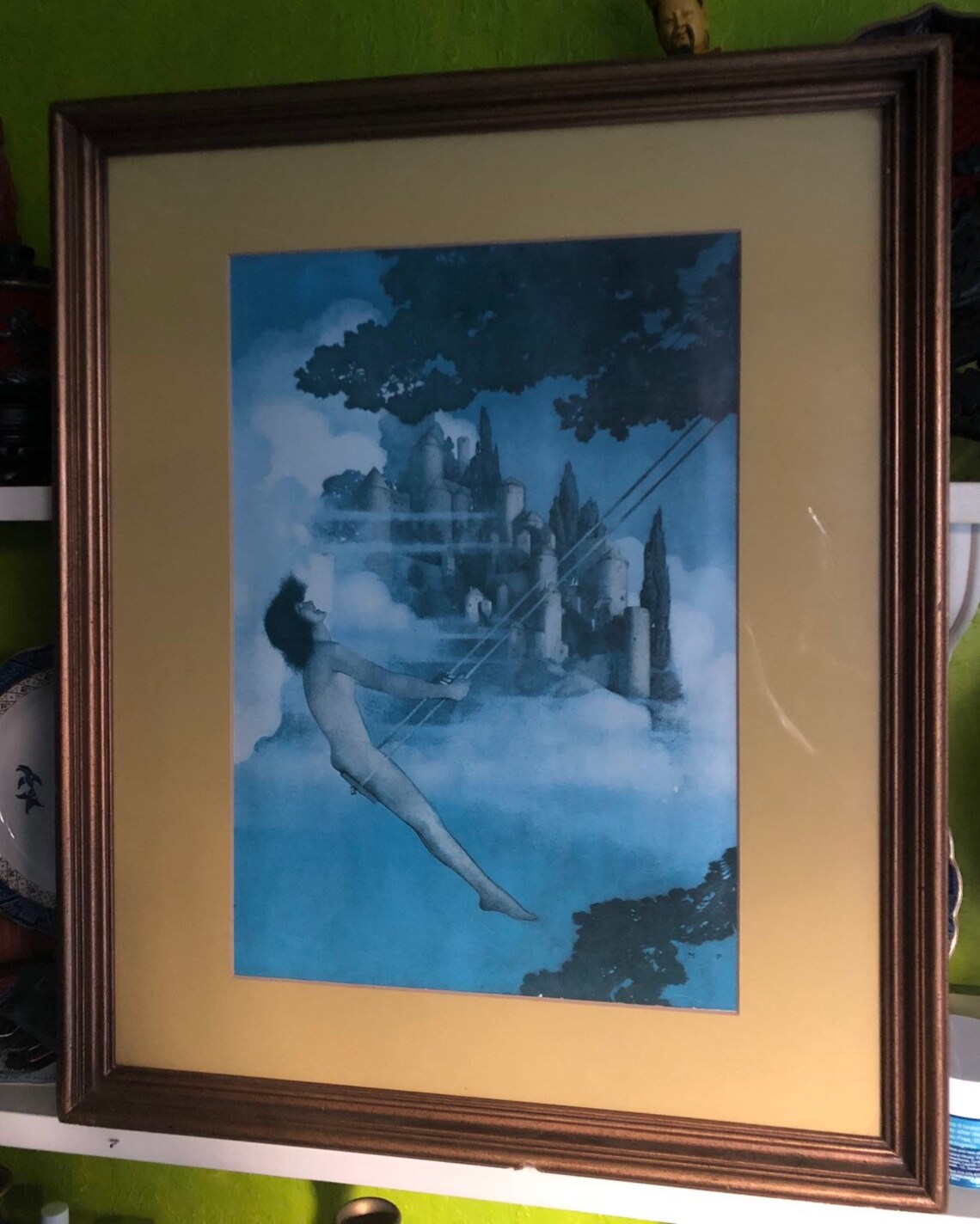 Maxfield Parrish The Dinky Bird vintage print Etsy
