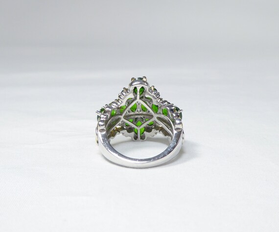 Natural Russian Chrome Diopside Art Deco Design R… - image 4