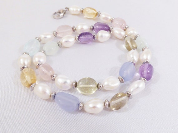 Honora Freshwater Pearl, Natural Amethyst, Citrin… - image 1