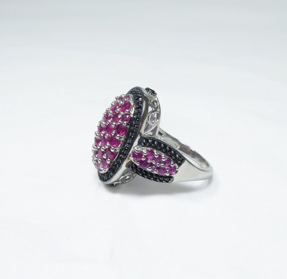 Cobble Ruby SALE! Natural Ruby and Pavé Black Spinel Cobblestone… - Gem