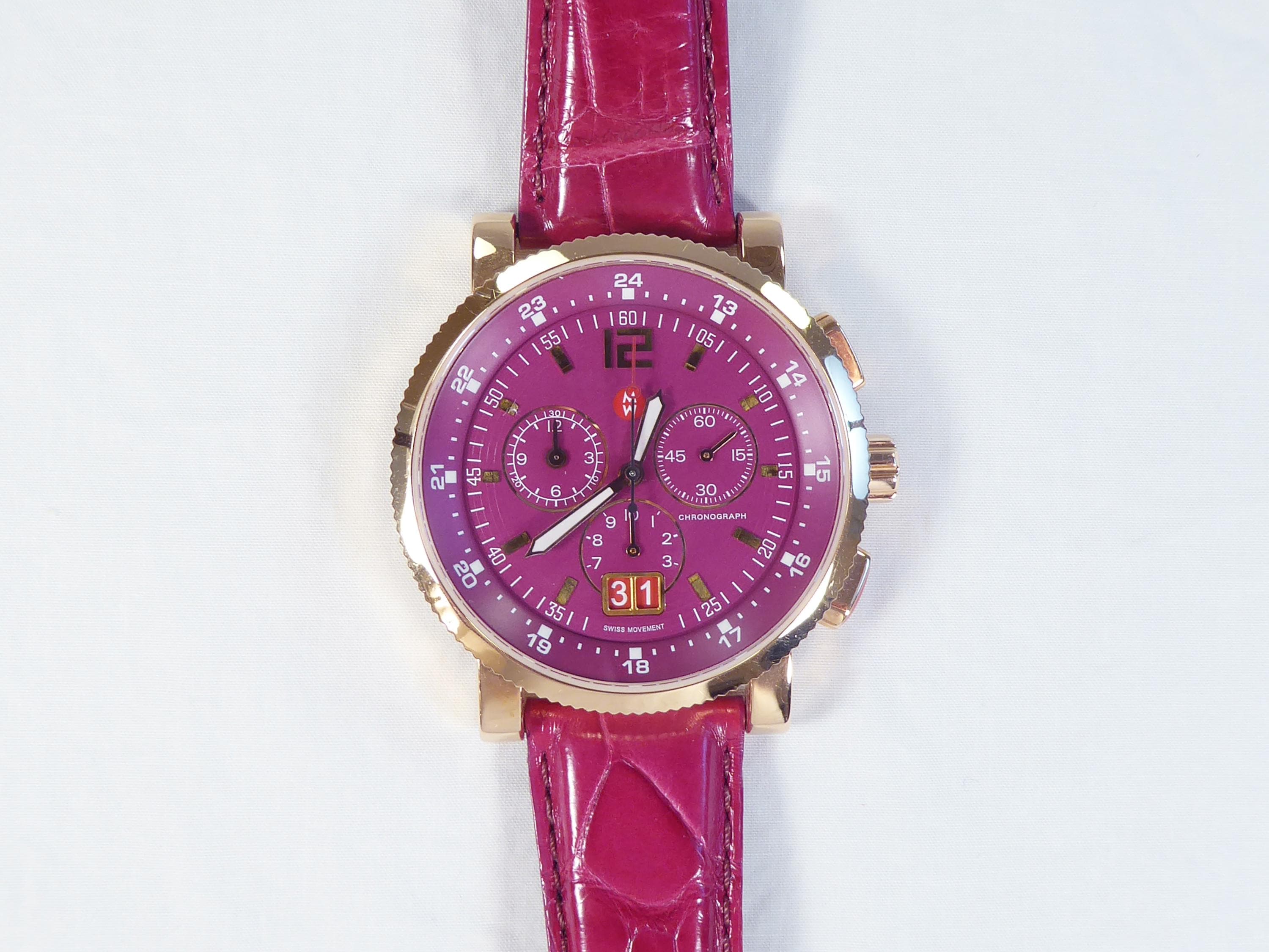 Michele Women\'s Watch with Red and Purple Straps MICHELE (@michelewatches) • Instagram photos and videos main image 3