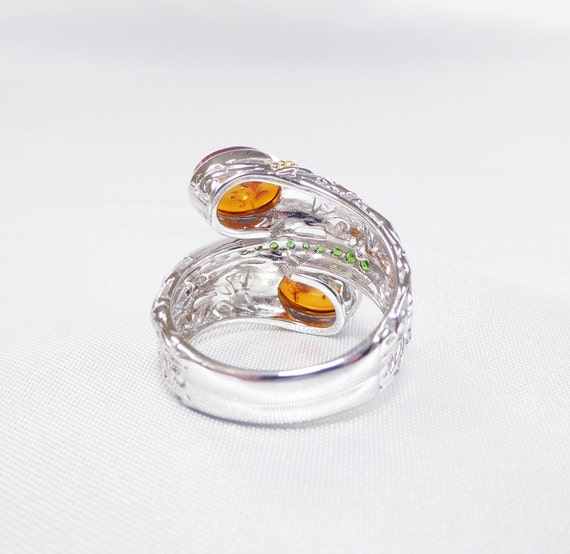 Natural Baltic Cognac Amber and Russian Chrome Di… - image 5