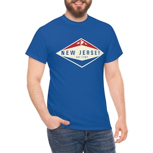 New Jersey vintage shirt is styled for every occasion. The design is distressed making it have a retro look. This will make a great gift.