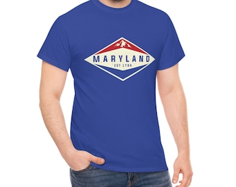 Maryland vintage shirt is styled for every occasion. The design is distressed making it have a retro look. This will make a great gift.