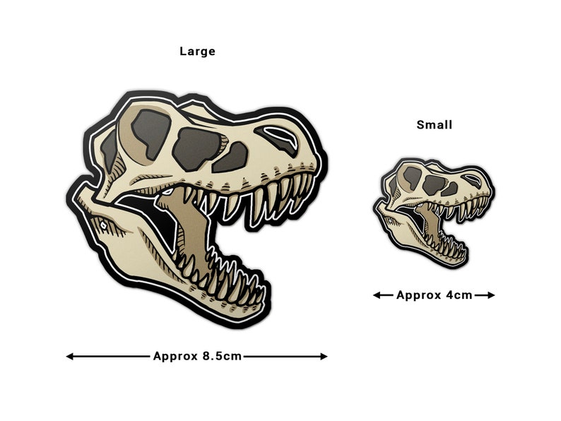 Dinosaur Skulls Tyrannosaurus Rex Die Cut Vinyl Stickers Etsy