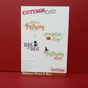 Cottage Cutz Halloween Phrase & More CC-379