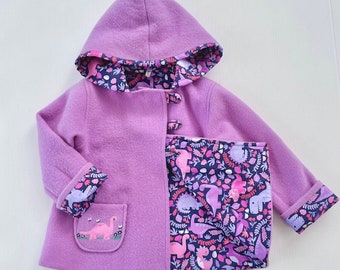 Girls Blanket Coat with Hand Embroidery