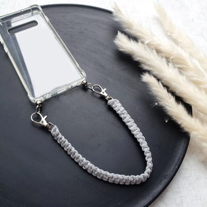 Macrame mobile phone chain 30 cm, phone strap, color request, customizable, boho accessory, mobile phone strap