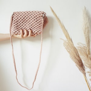 Macrame bag, crossbody, shoulder bag, boho accessories, clutch, wedding, tote bag, customizable image 2