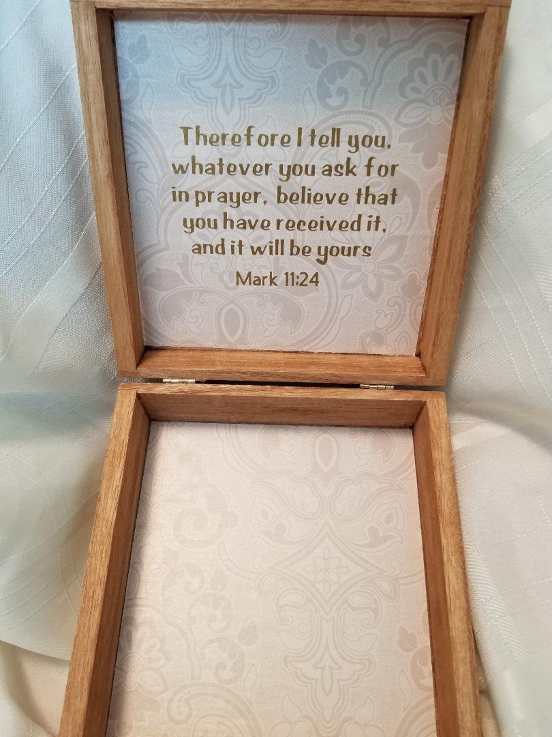 Prayer Box Blessing BoxReligious Keepsake Box Prayer Box Etsy