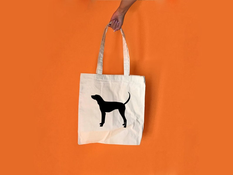 Dog shopping bag Custom dog mom gift Dog tote bag Custom tote bag Dog mom gift Coonhound bag Canvas tote bag Dog lover gift