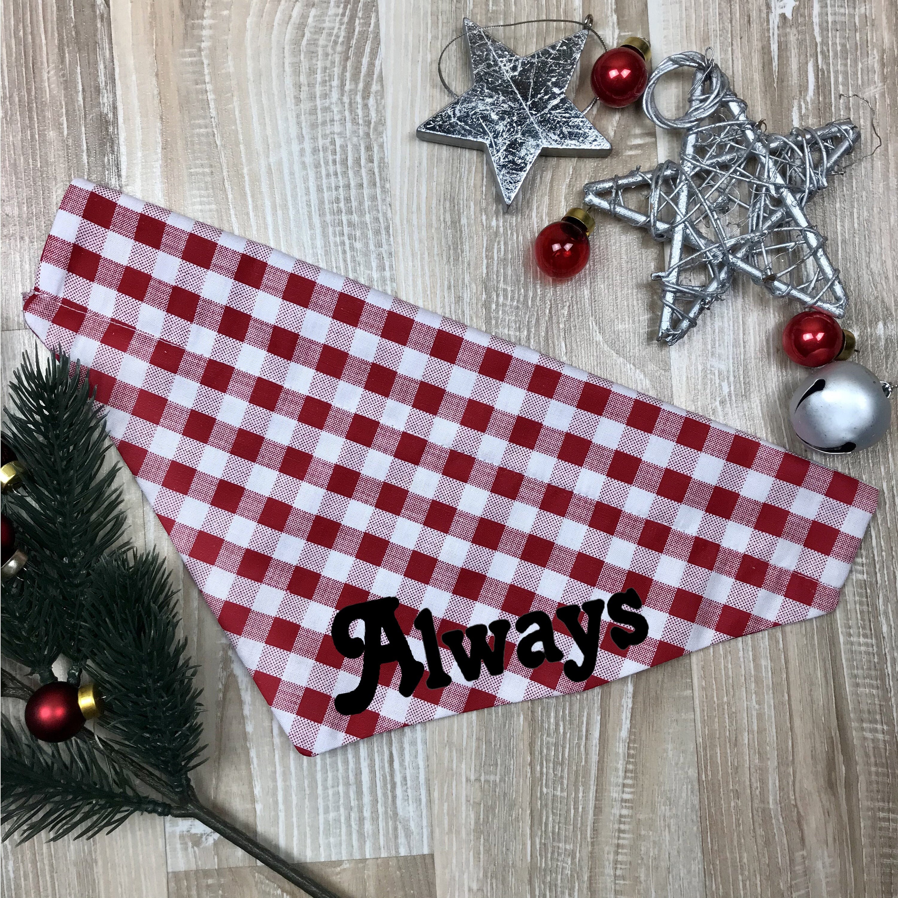 Christmas over the collar dog bandana Holiday dog bandanas Etsy