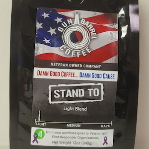 Gun Barrel Coffee - Stand-To light roast image 1