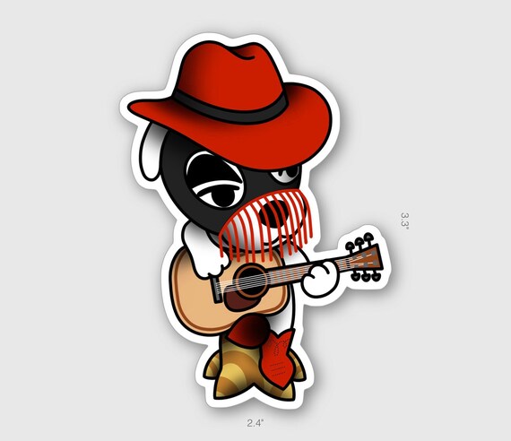 Animal Crossing X Orville Peck Kk Slider Vinyl Sticker Etsy