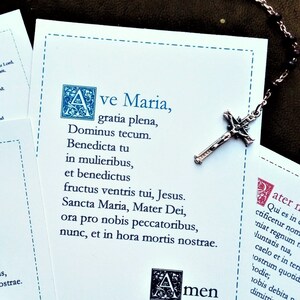 Ave Maria Hail Mary Latin Catholic prayer card / printable | Etsy