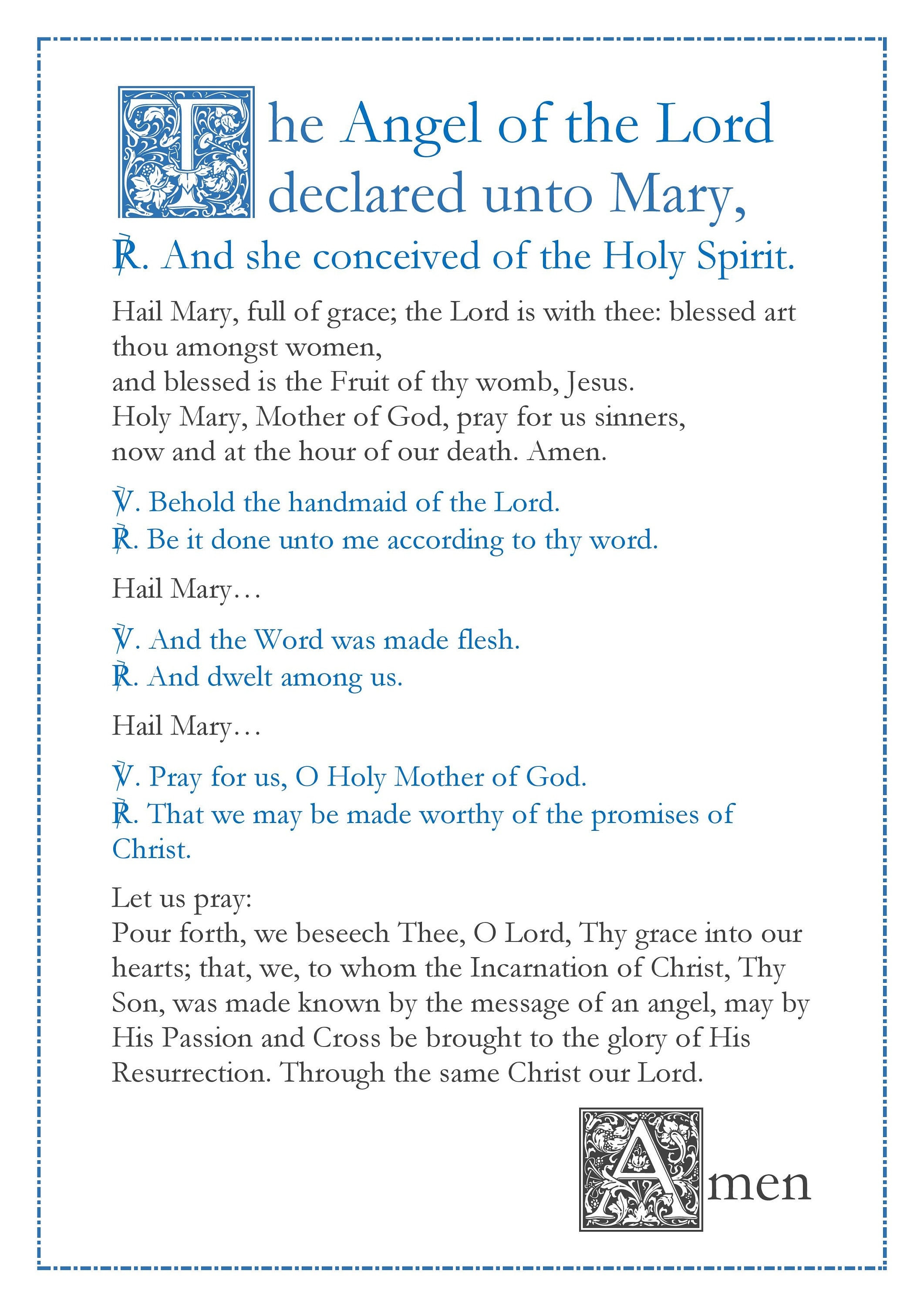 Printable Angelus Prayer Card Printable Prayer Card A vrogue co Printable Angelus Prayer Card Printable Prayer Card A vrogue co