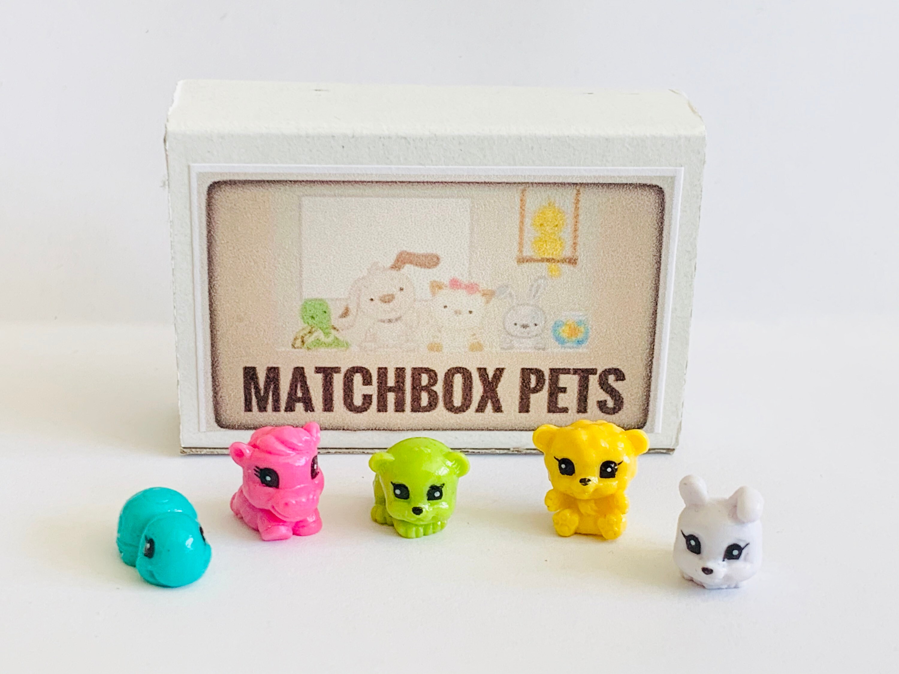 Matchbox Pets 5 tiny pets in a Box Mini Gift Etsy