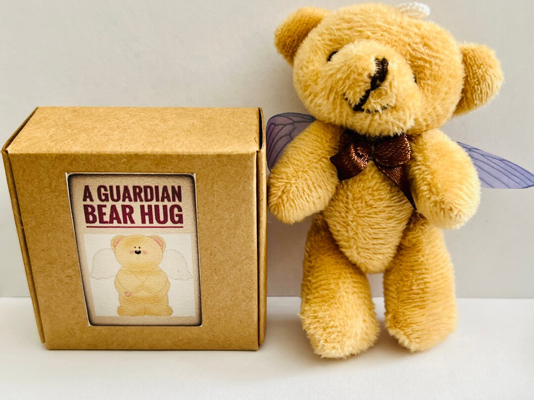 A Guardian Bear Hug in a Box Traditional Jointed Cuddly Teddy Etsy