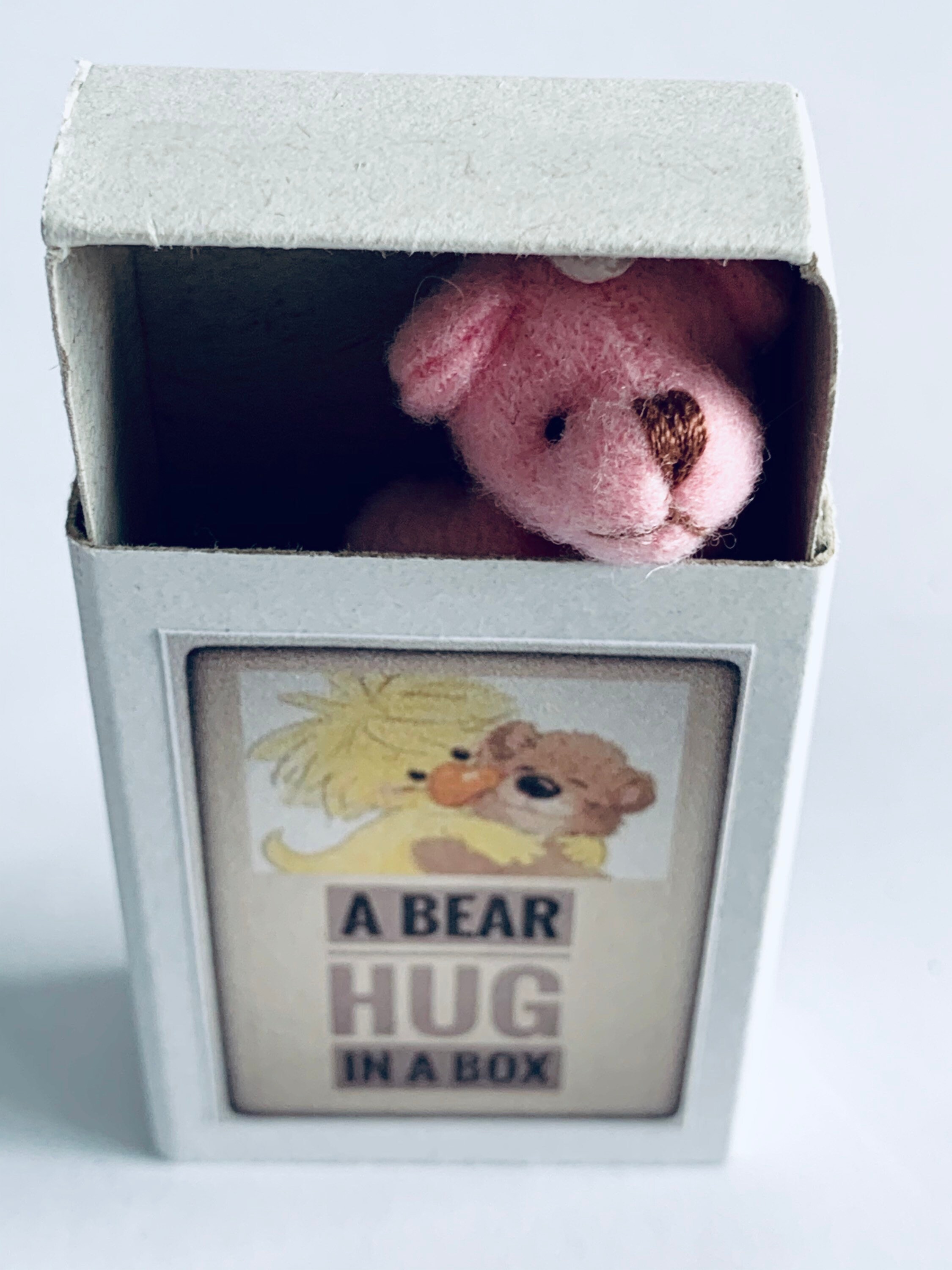 A Bear Hug in a Box Mini Traditional Style Pink Teddy Gift Etsy Singapore