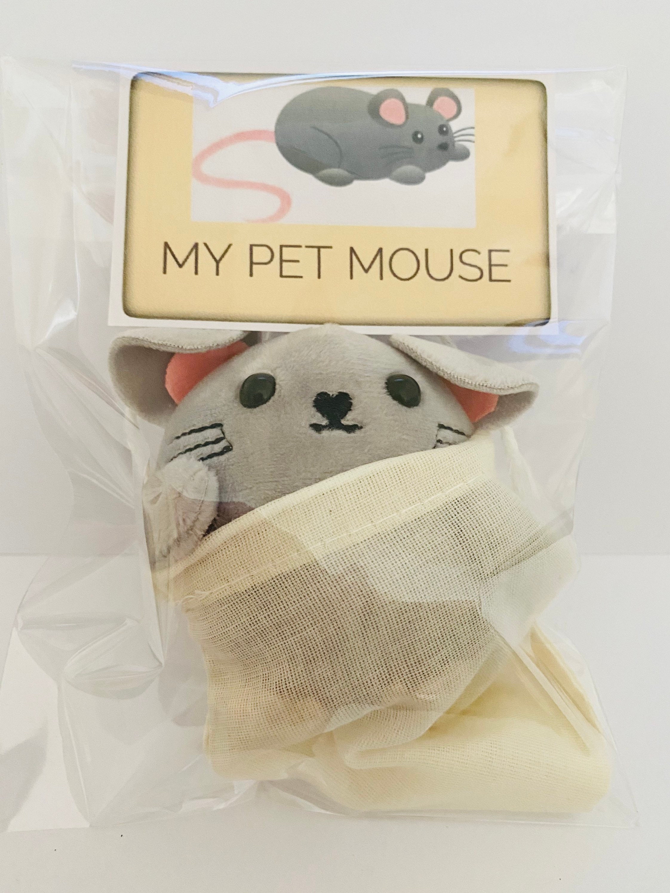 My Pet Mouse Cuddly Mouse with Adoption Certificate & Etsy