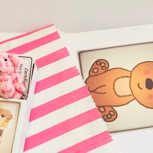 A Bear Hug in a Box Mini Plush Pink Teddy Gift