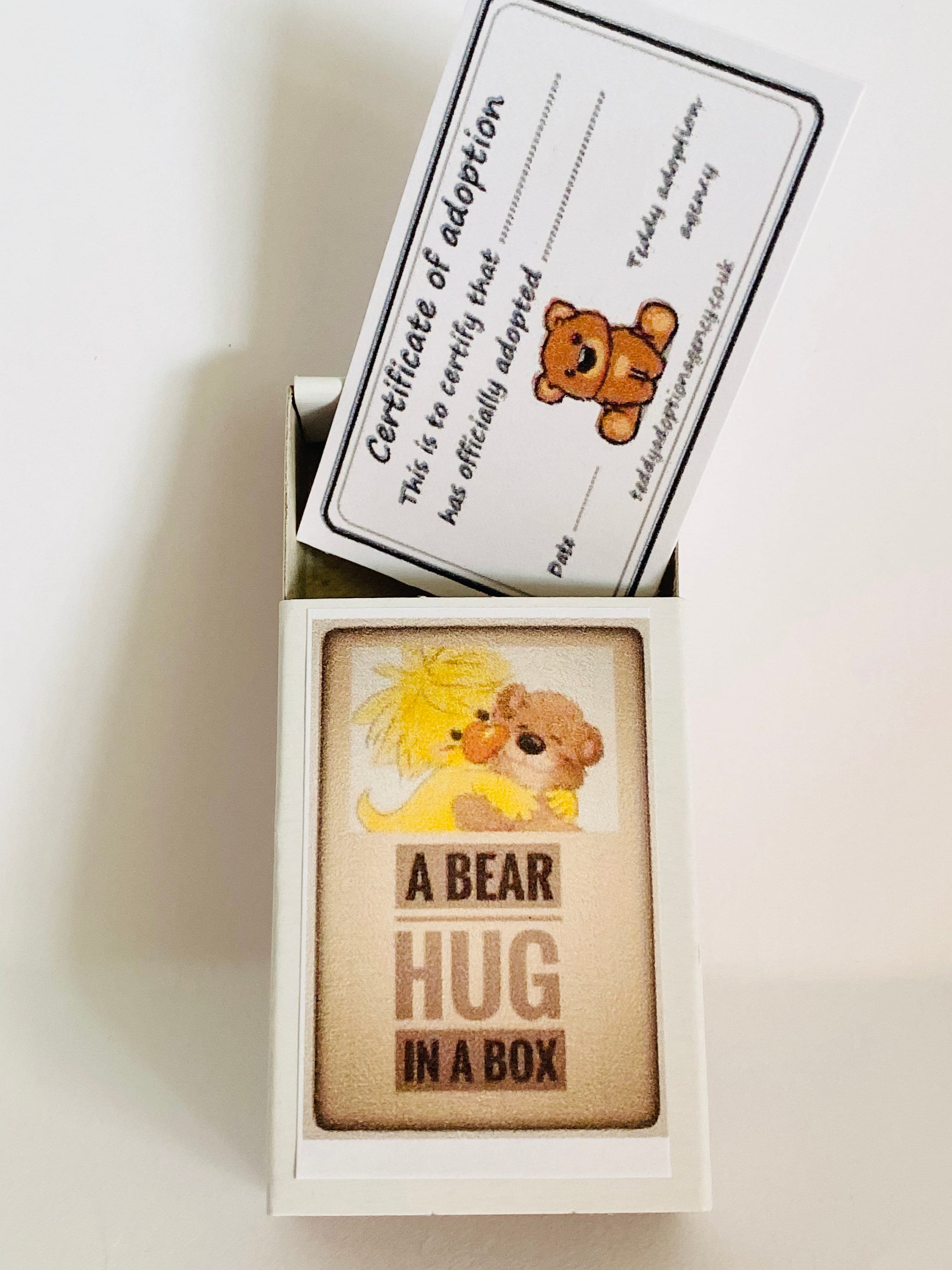 4 Pocket Hug Mini-Teddybären - Positive Kuschelbären Mit Karten