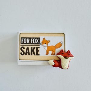 Mini-cadeau fantaisie fantaisie dans une boîte d'allumettes For Fox