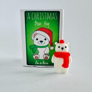 Alternative à une carte de voeux de Noël câlin dans une boîte