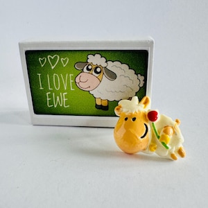 I Love Ewe - Mini regalo Ti amo pecora, alternativa alla carta