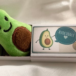 Avocuddle Plush Avocado in a Box Mini Teddy Valentines Gift