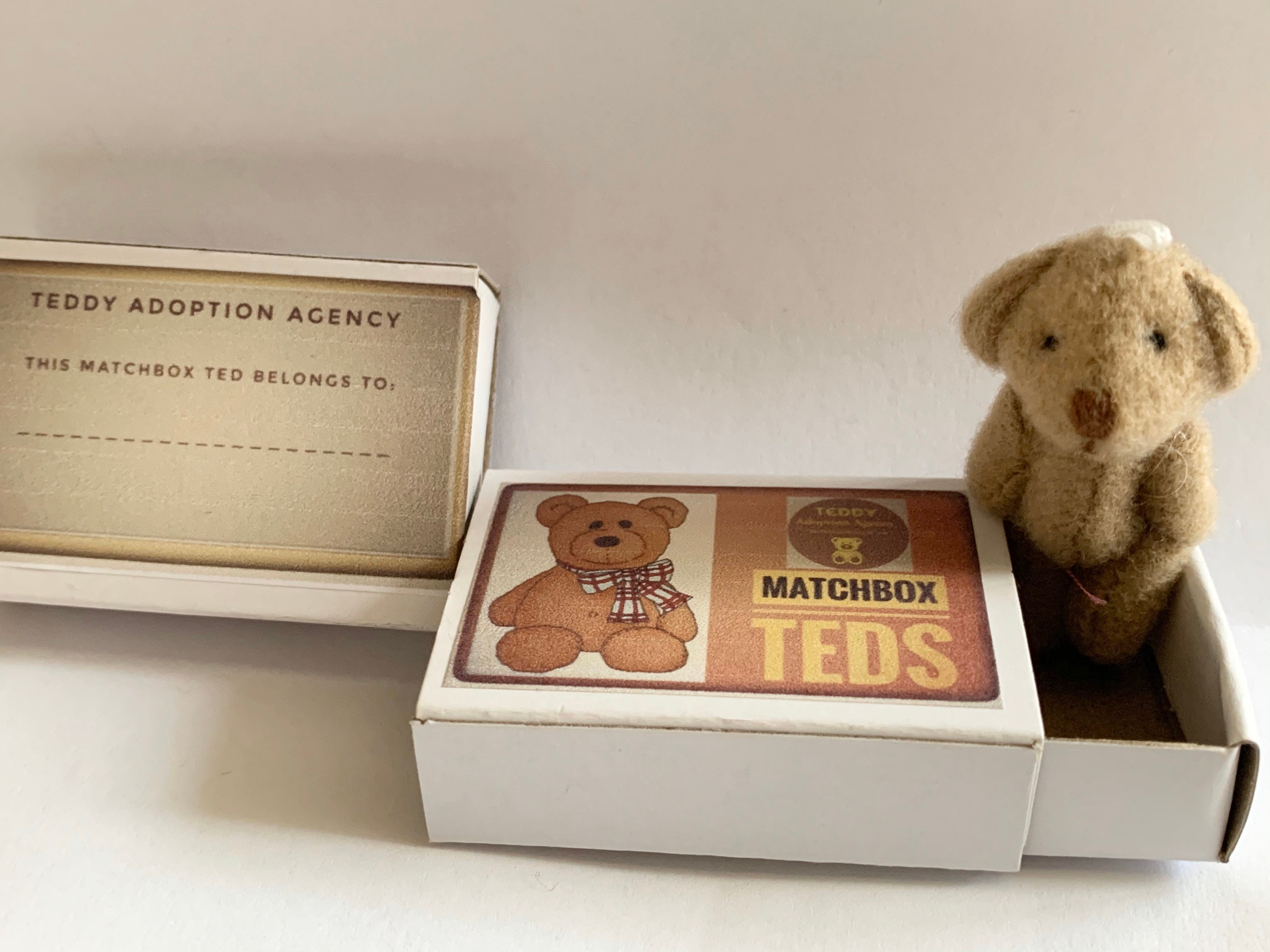 Matchbox Ted Mini Brown Bear in Box Etsy