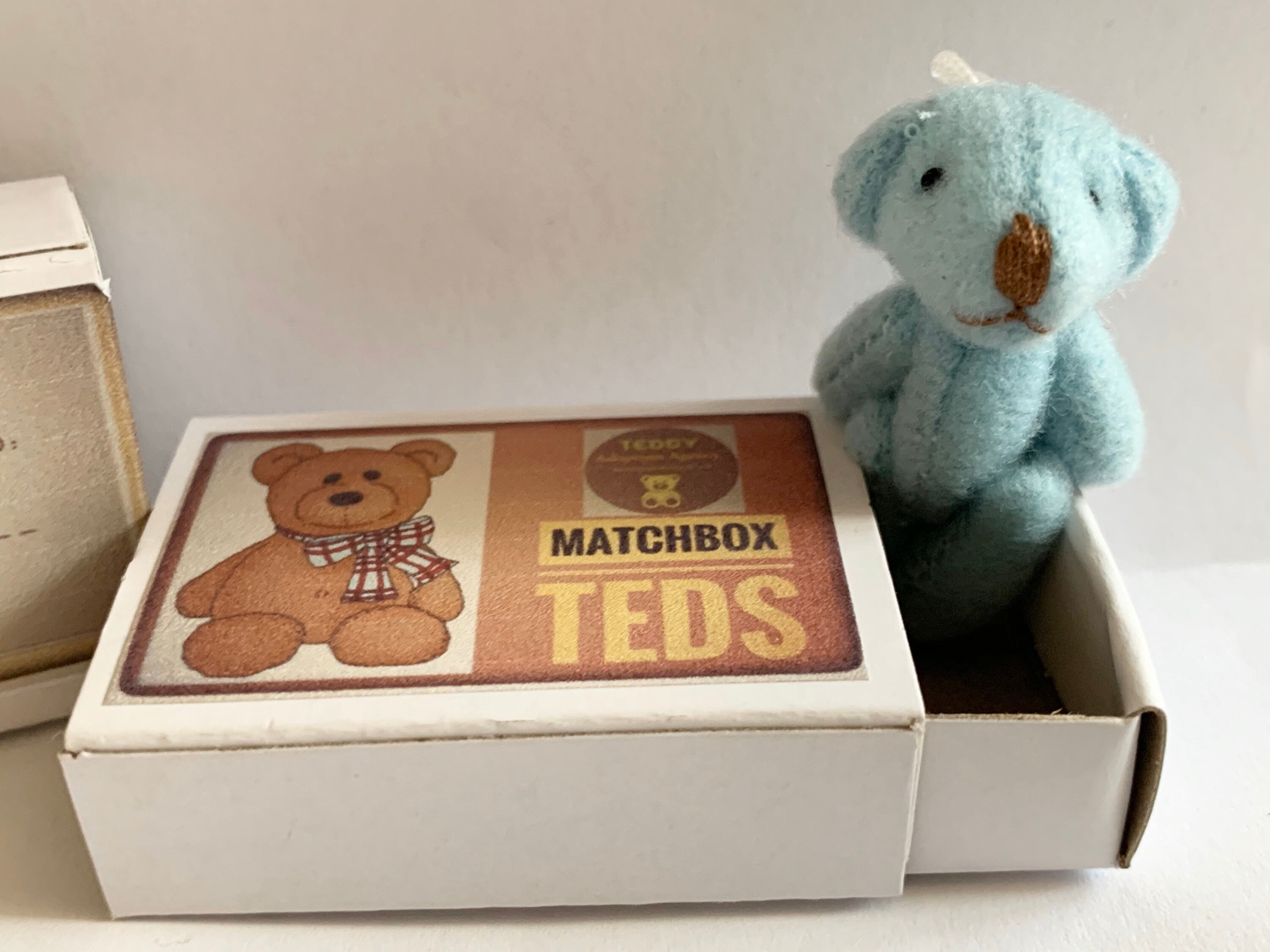 Matchbox Ted Mini Blue Bear in Box Etsy UK