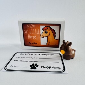 My Little Horse in a Box Matchbox Mini Neuheit Dummes Geschenk
