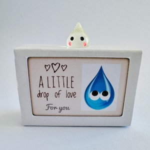 Una piccola goccia d'amore per te Matchbox Mini regalo originale e sciocco