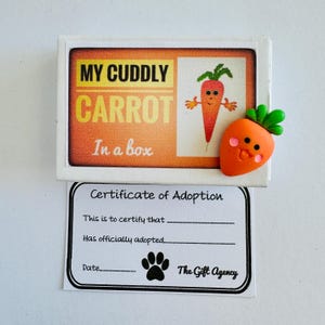 La mia tenera carota con certificato di adozione in Matchbox