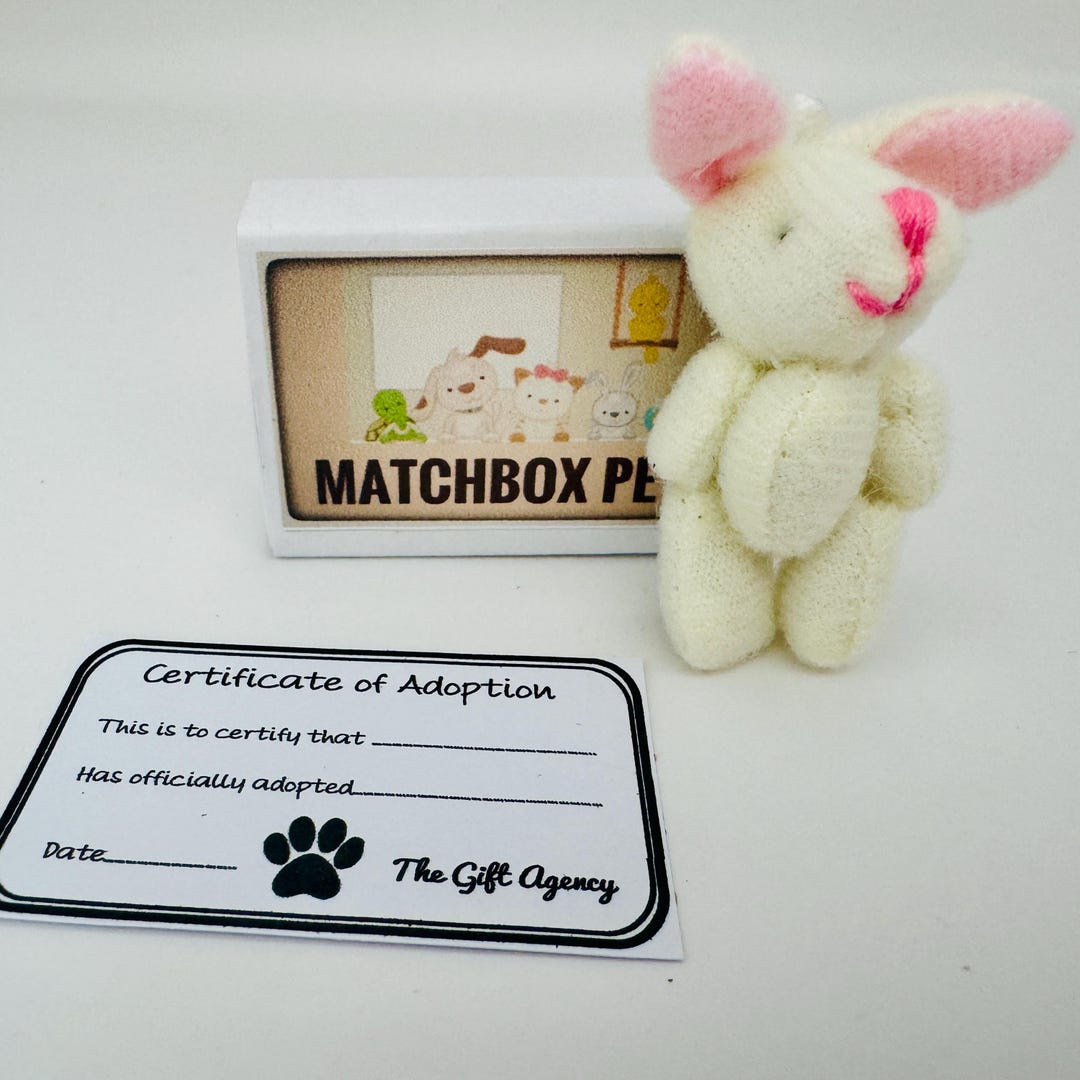 Matchbox Pets - Mini White Rabbit With Adoption Certificate in Matchbox ...