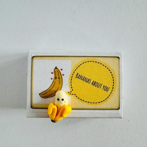 Bananas About You Matchbox Mini Novelty Love Gift Card Option