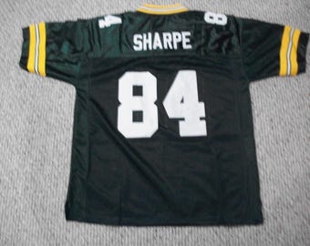 STERLING SHARPE Green Bay Unsigned Custom Green Sewn New Football Jersey Sizes S-3XL