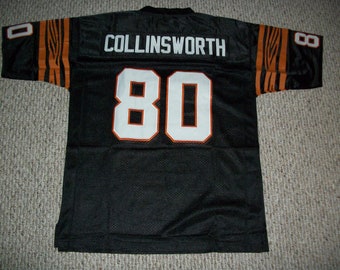 Camiseta de fútbol americano de Cincinnati, cosida, negra, personalizada, sin firmar, de CRIS COLLINSWORTH, tallas S-3XL